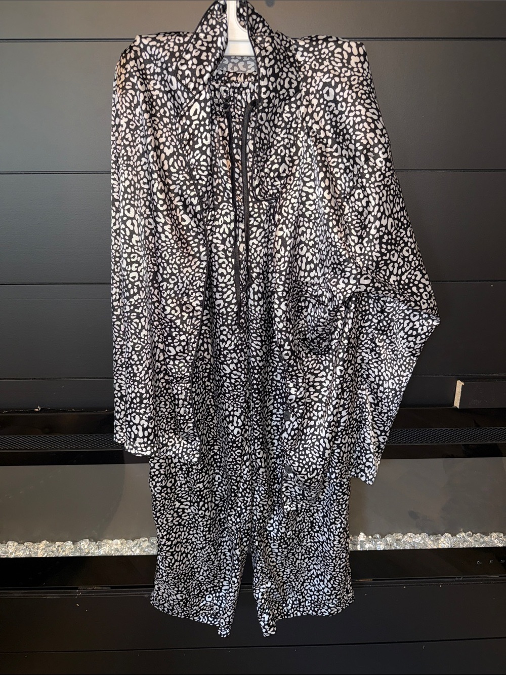 TART intimates Black & White Animal Print Pajama Set